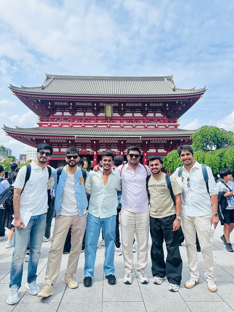 A Brew group in front of Senso-ji temple in Tokyo